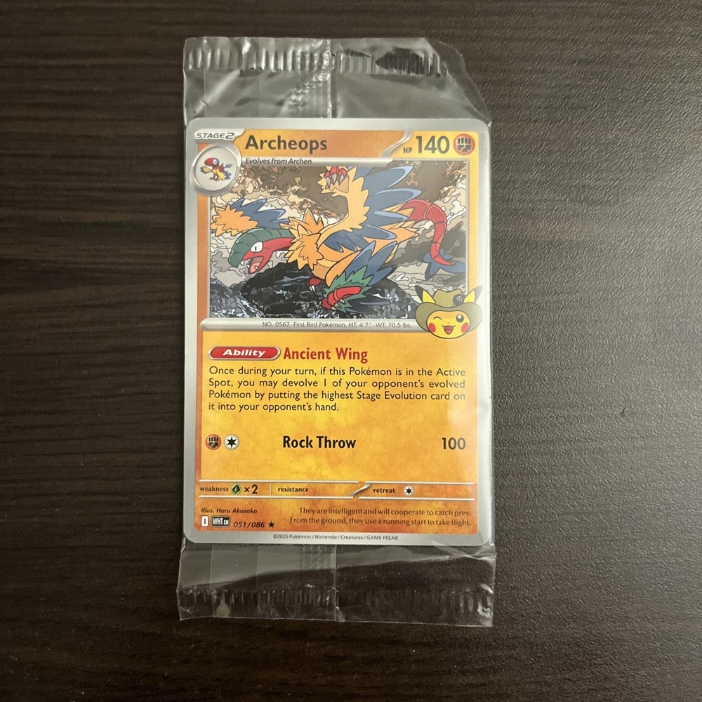 Archeops Pokemon Promo Card Fossil Museum Field Museum Chicago Exclusive Sealed